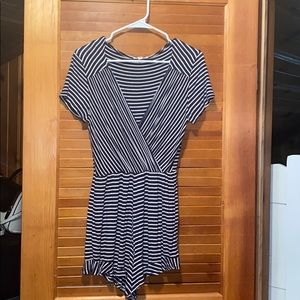 striped romper
